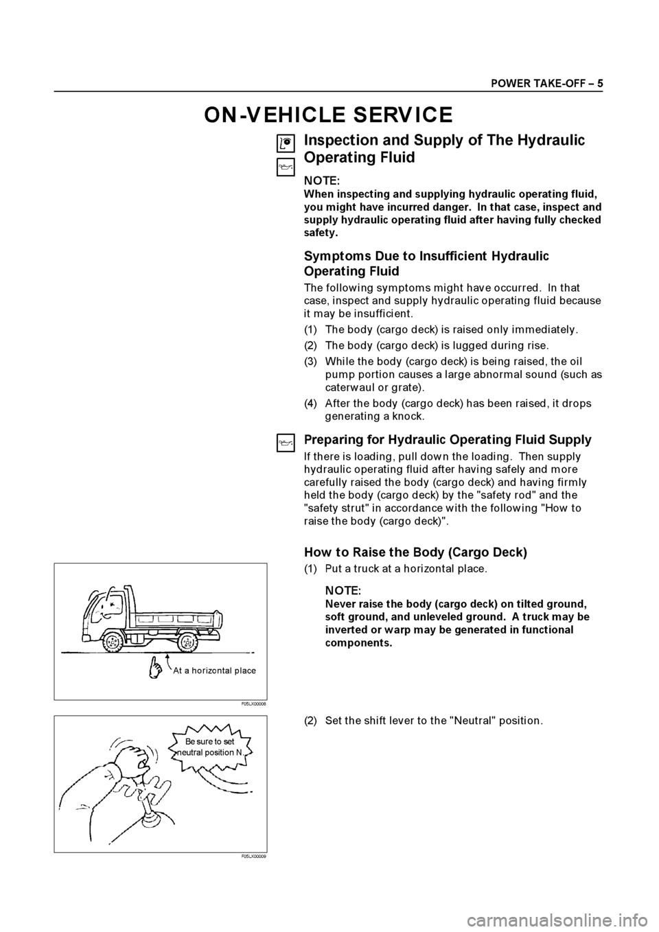 ISUZU ELF 1999  Workshop Manual 