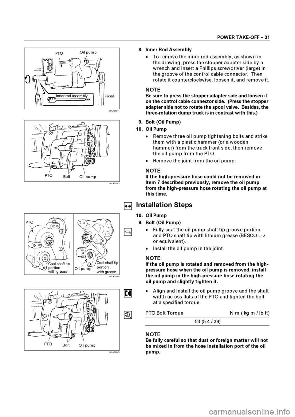 ISUZU ELF 1999  Workshop Manual 