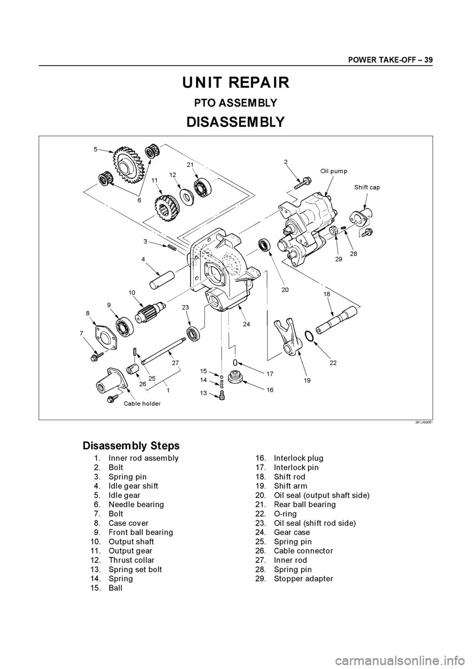 ISUZU ELF 1999  Workshop Manual 