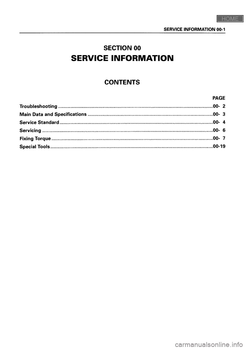 ISUZU ELF 1999  Workshop Manual 