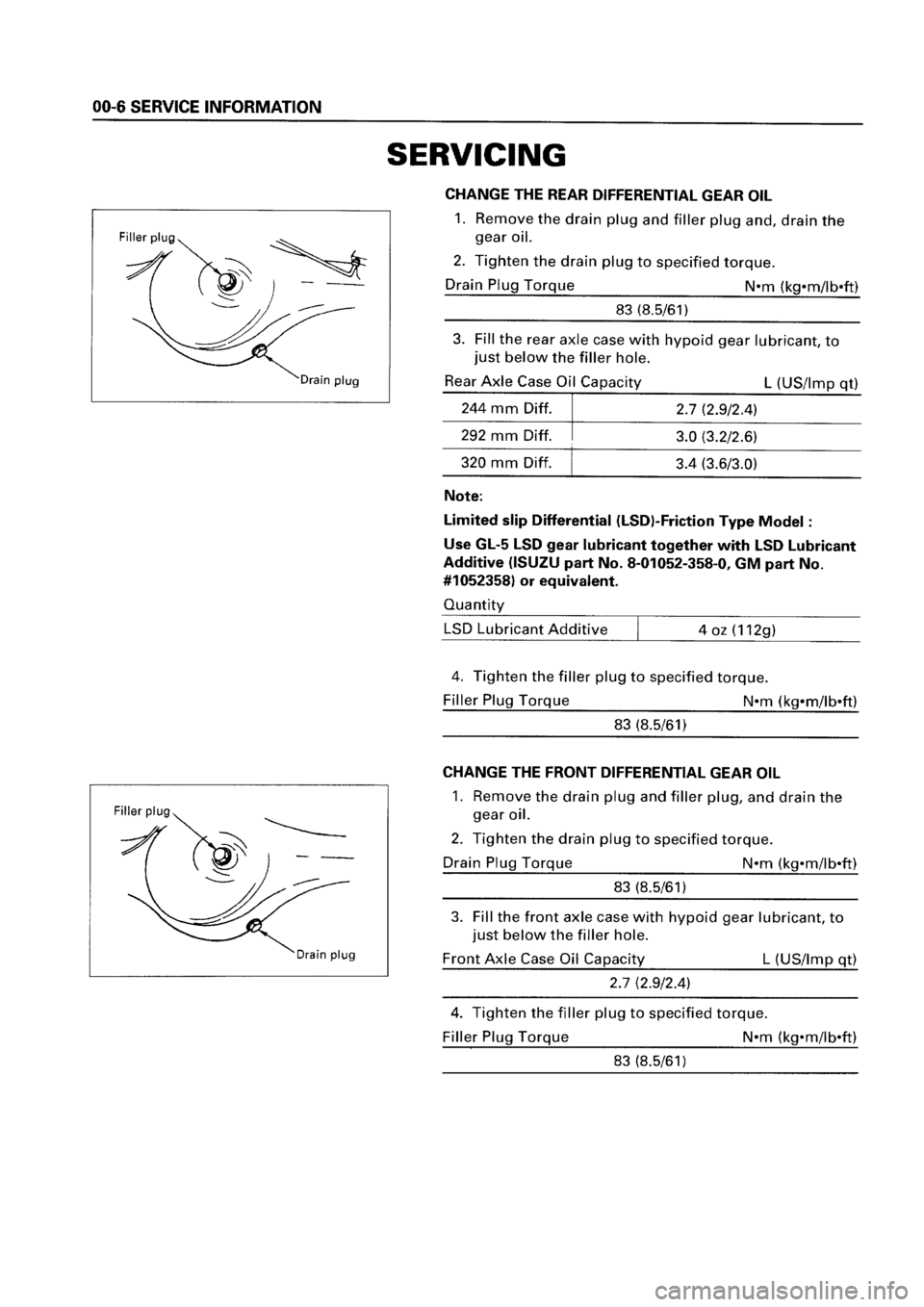 ISUZU ELF 1999  Workshop Manual 