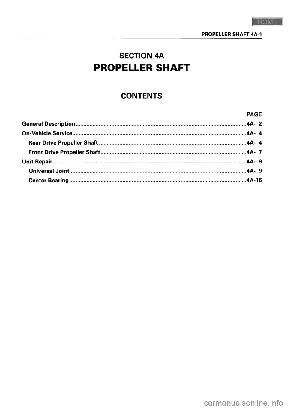 ISUZU ELF 1999  Workshop Manual 
