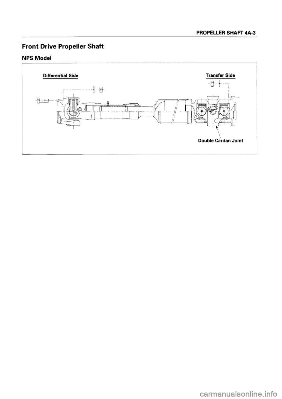 ISUZU ELF 1999  Workshop Manual 