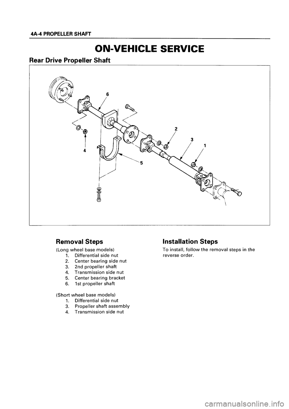 ISUZU ELF 1999  Workshop Manual 