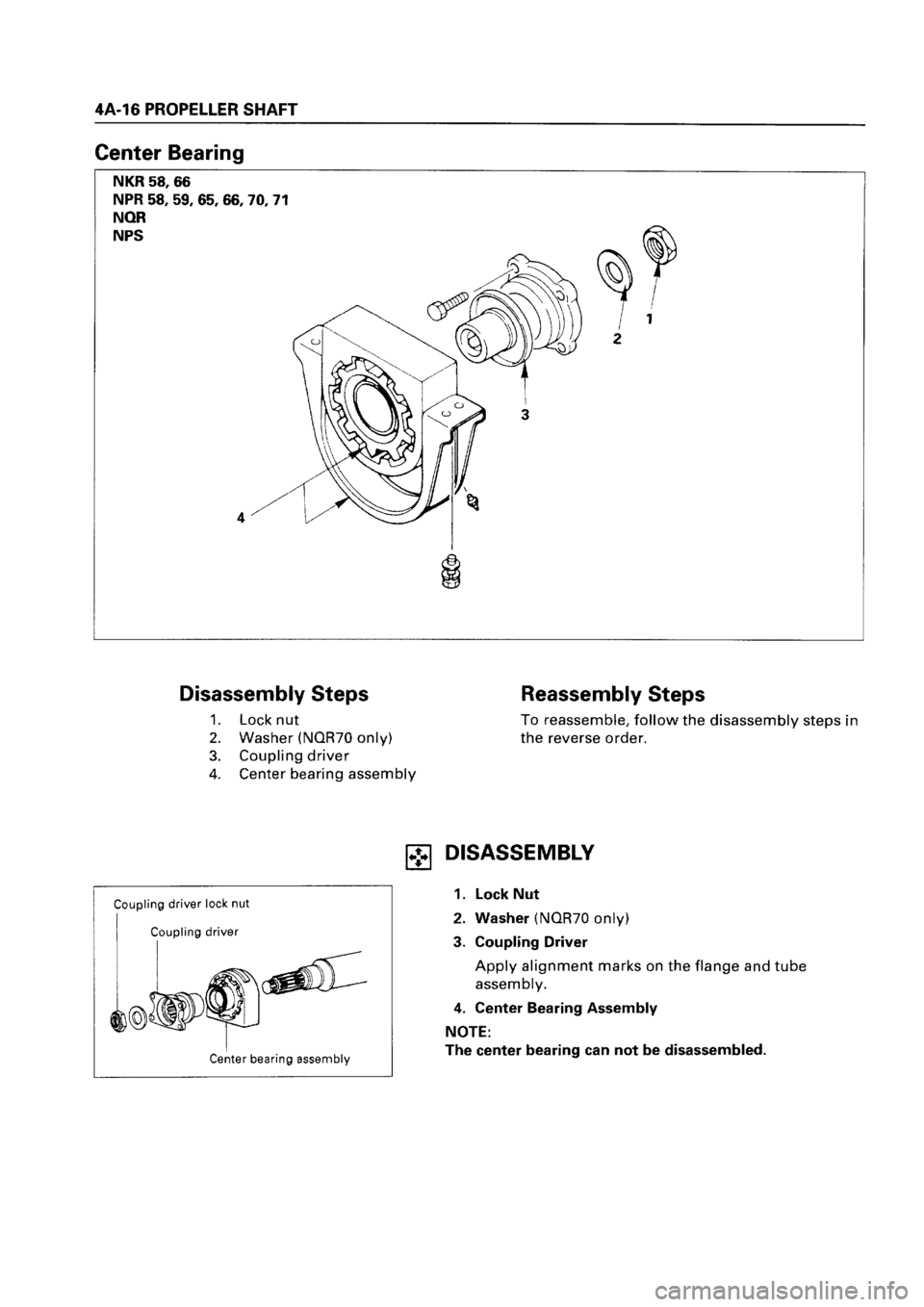 ISUZU ELF 1999  Workshop Manual 