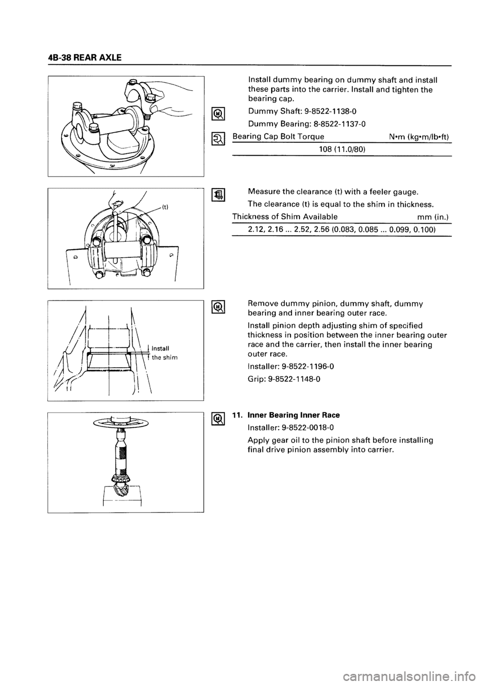 ISUZU ELF 1999  Workshop Manual 