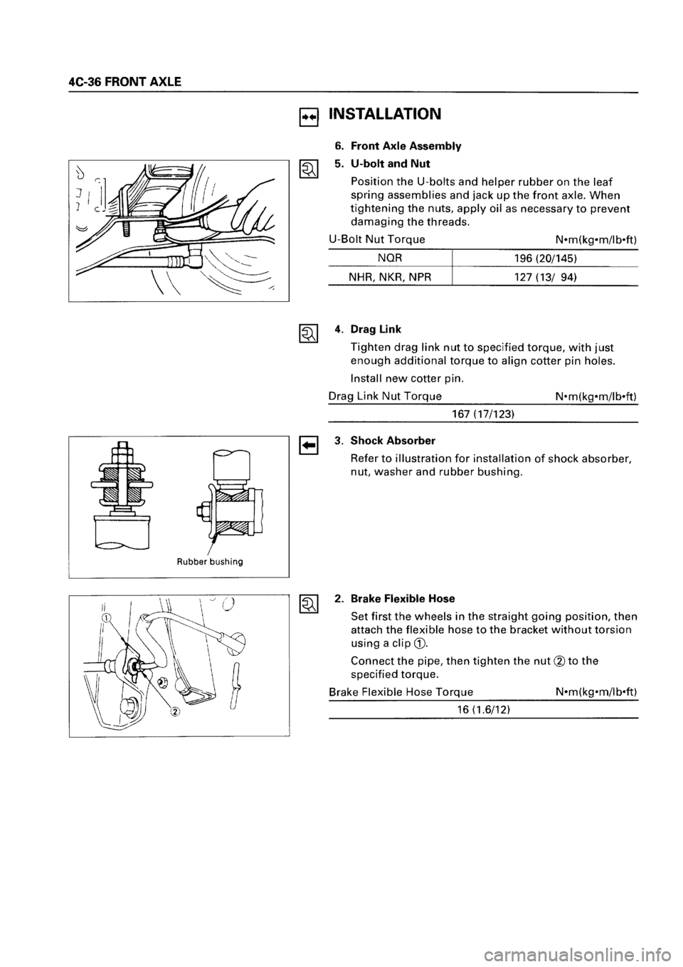 ISUZU ELF 1999  Workshop Manual 