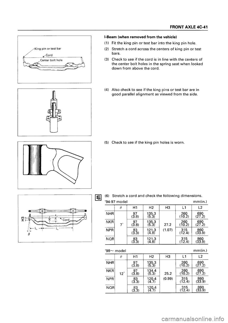 ISUZU ELF 1999  Workshop Manual 