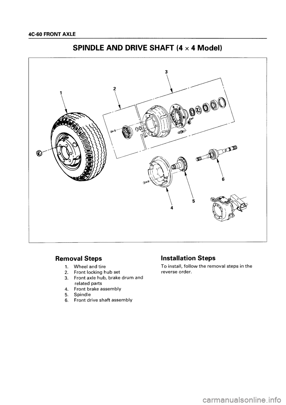 ISUZU ELF 1999  Workshop Manual 