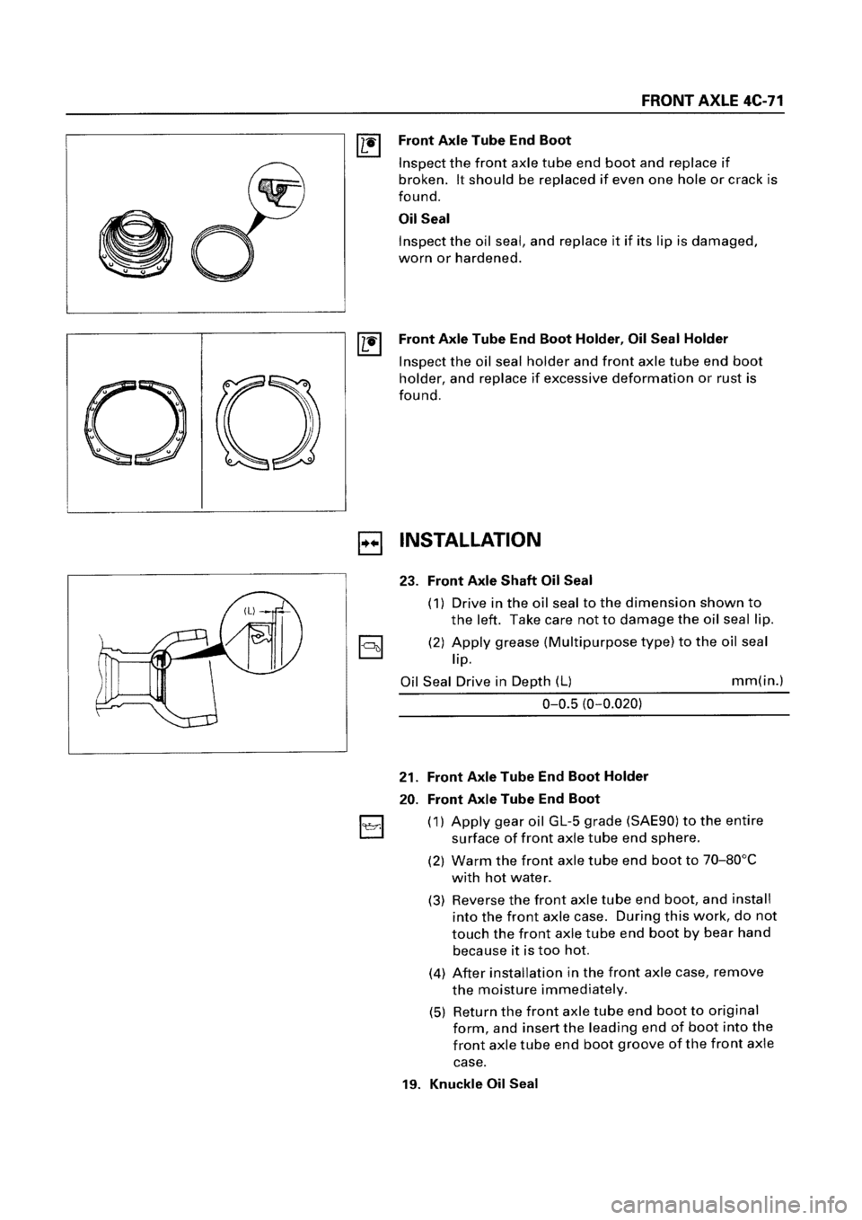 ISUZU ELF 1999  Workshop Manual 