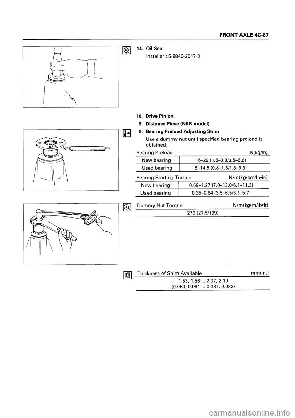 ISUZU ELF 1999  Workshop Manual 