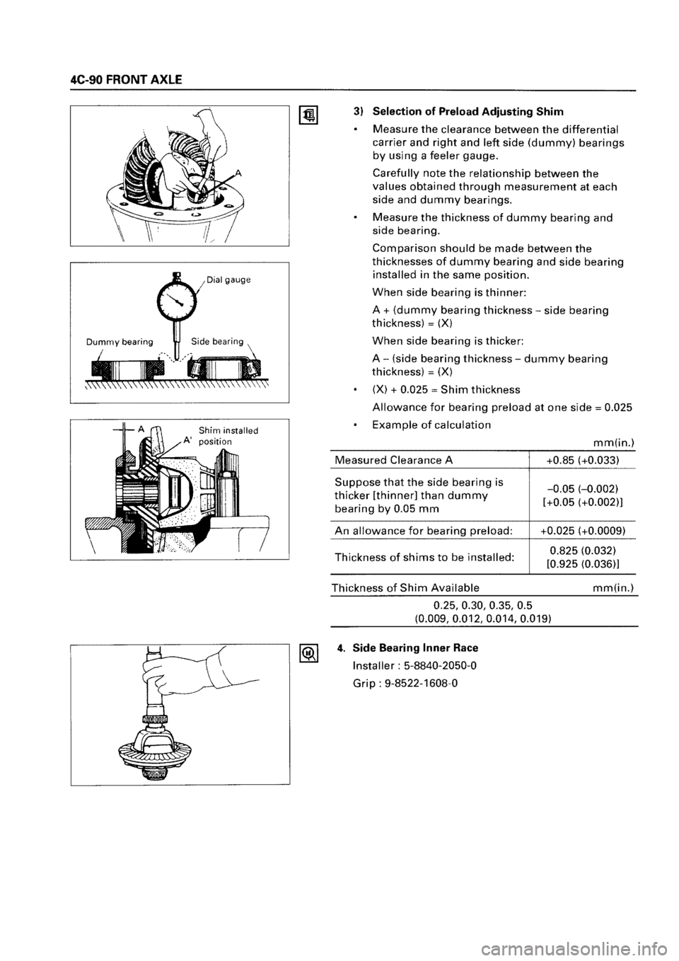 ISUZU ELF 1999  Workshop Manual 