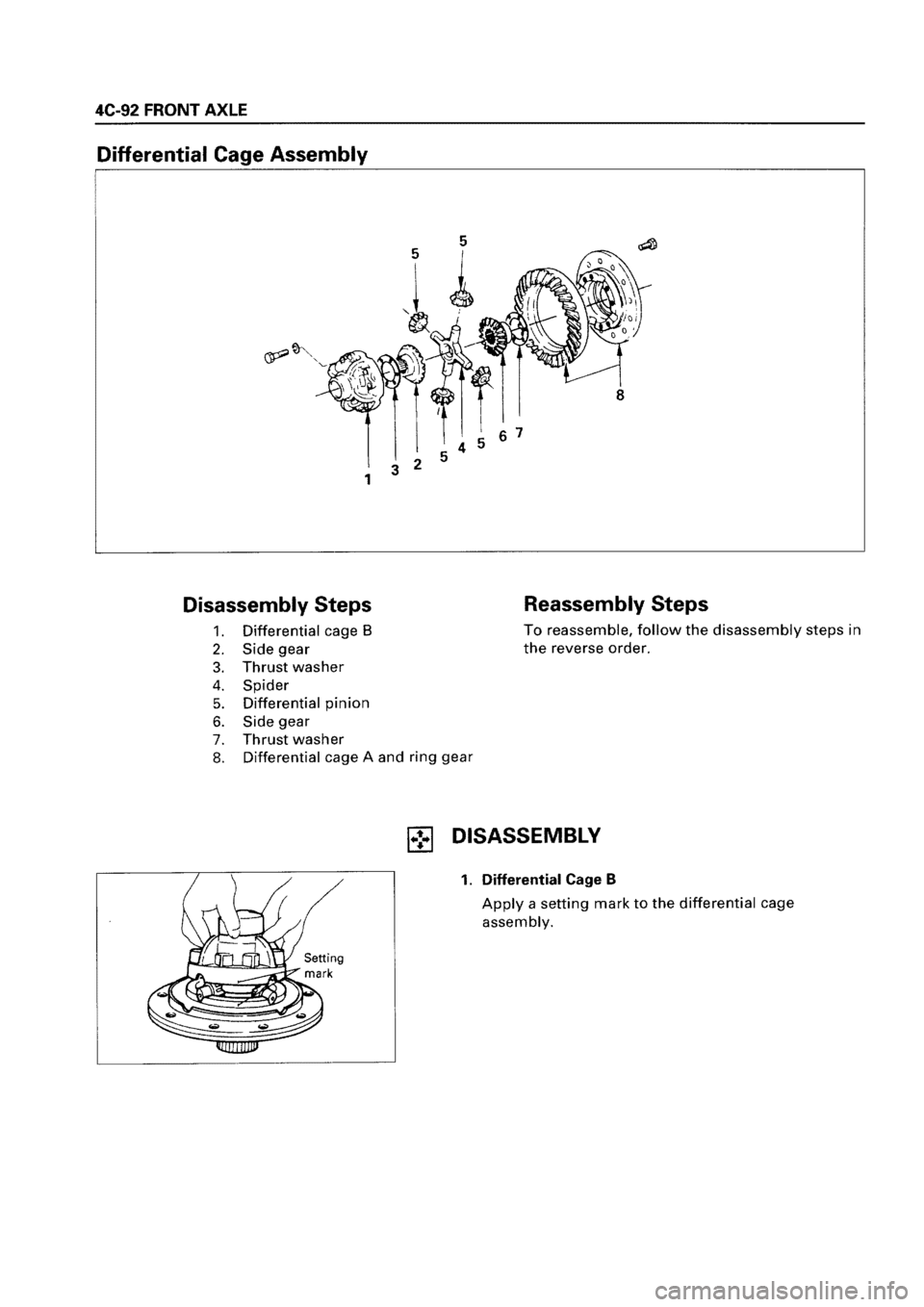 ISUZU ELF 1999  Workshop Manual 