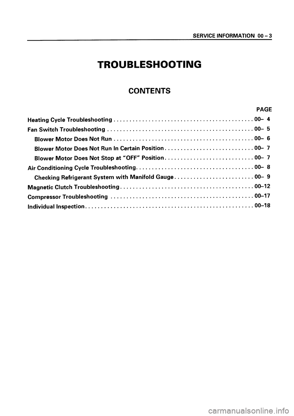 ISUZU ELF 1999  Workshop Manual 