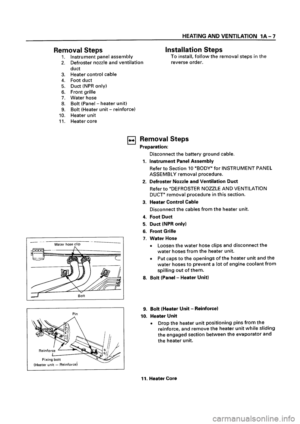 ISUZU ELF 1999  Workshop Manual 