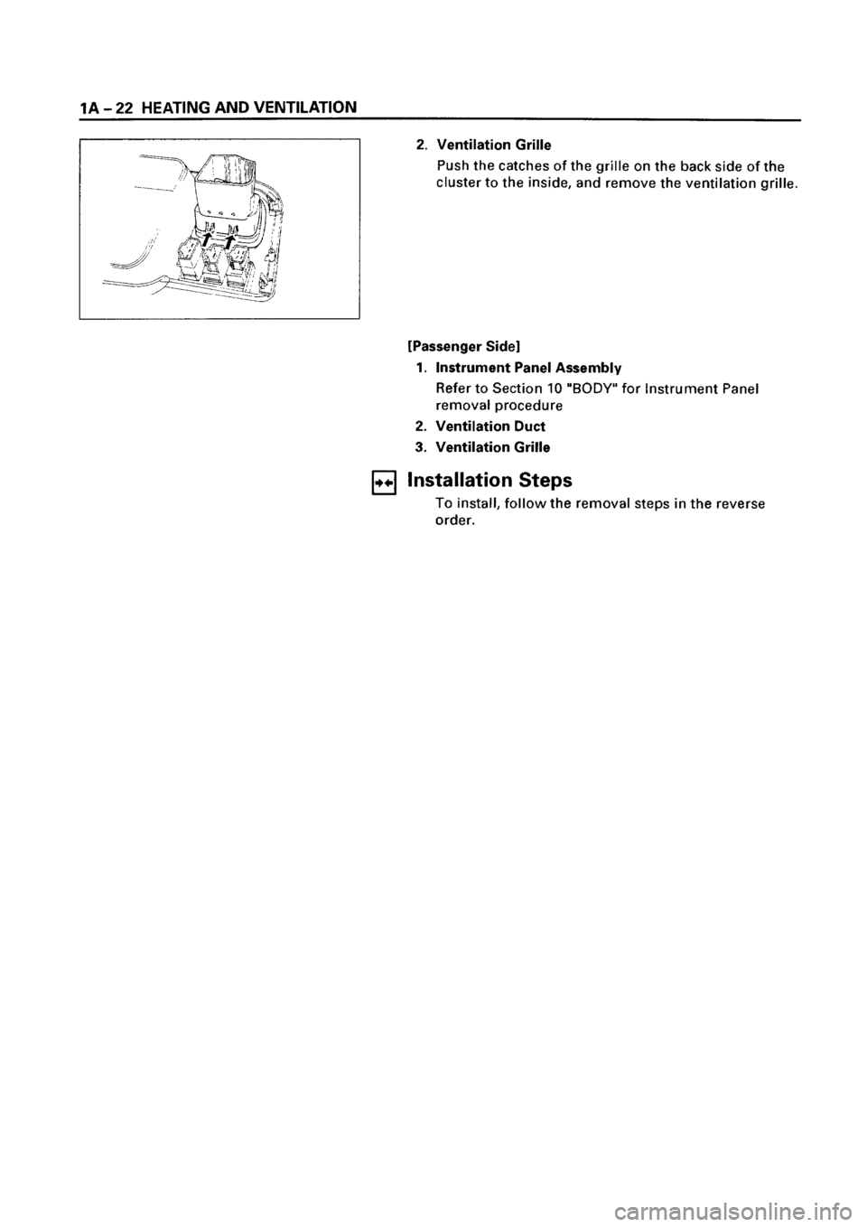 ISUZU ELF 1999  Workshop Manual 