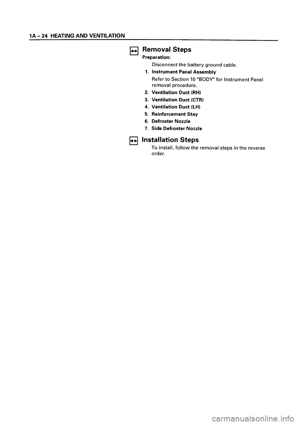 ISUZU ELF 1999  Workshop Manual 