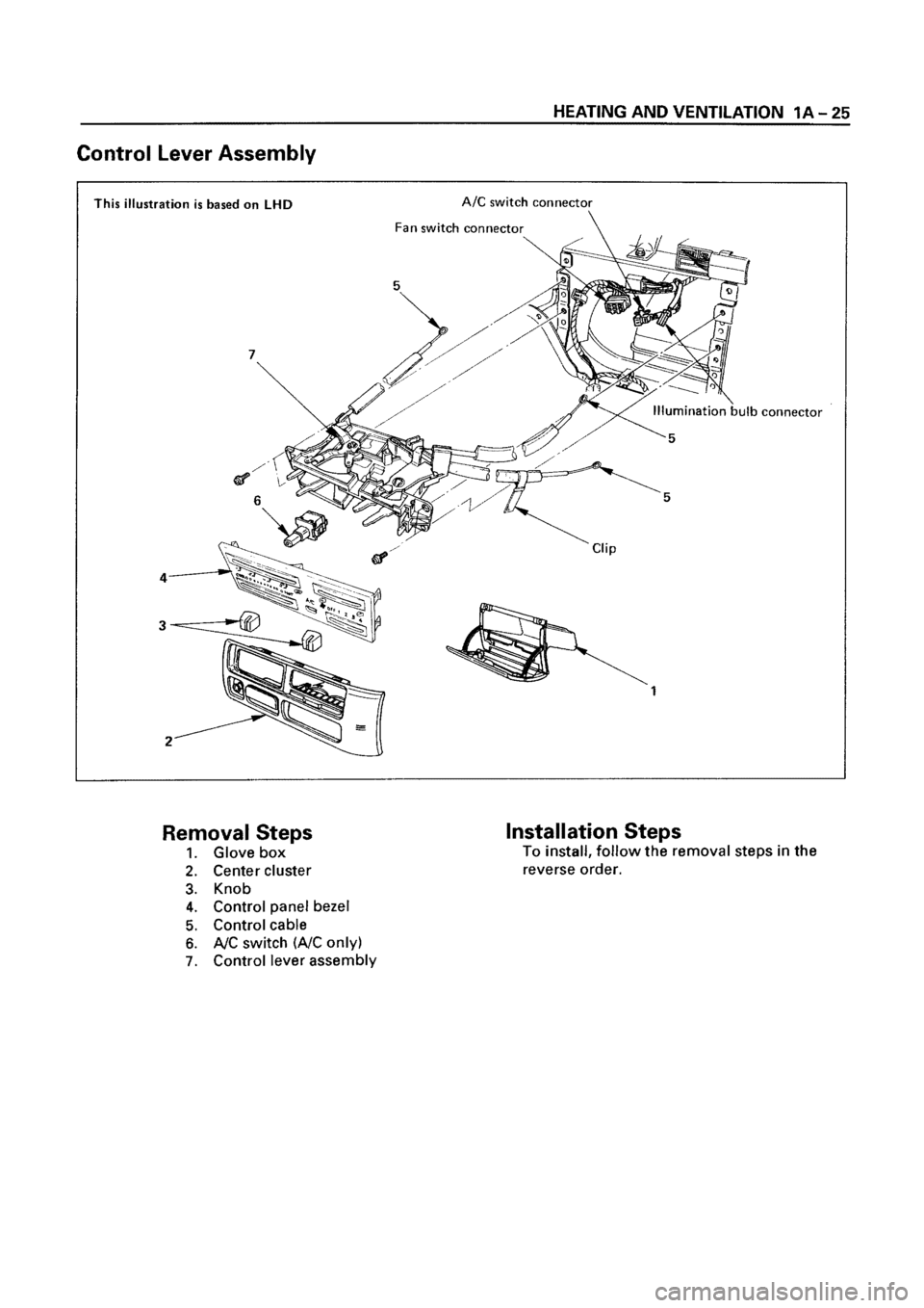 ISUZU ELF 1999  Workshop Manual 