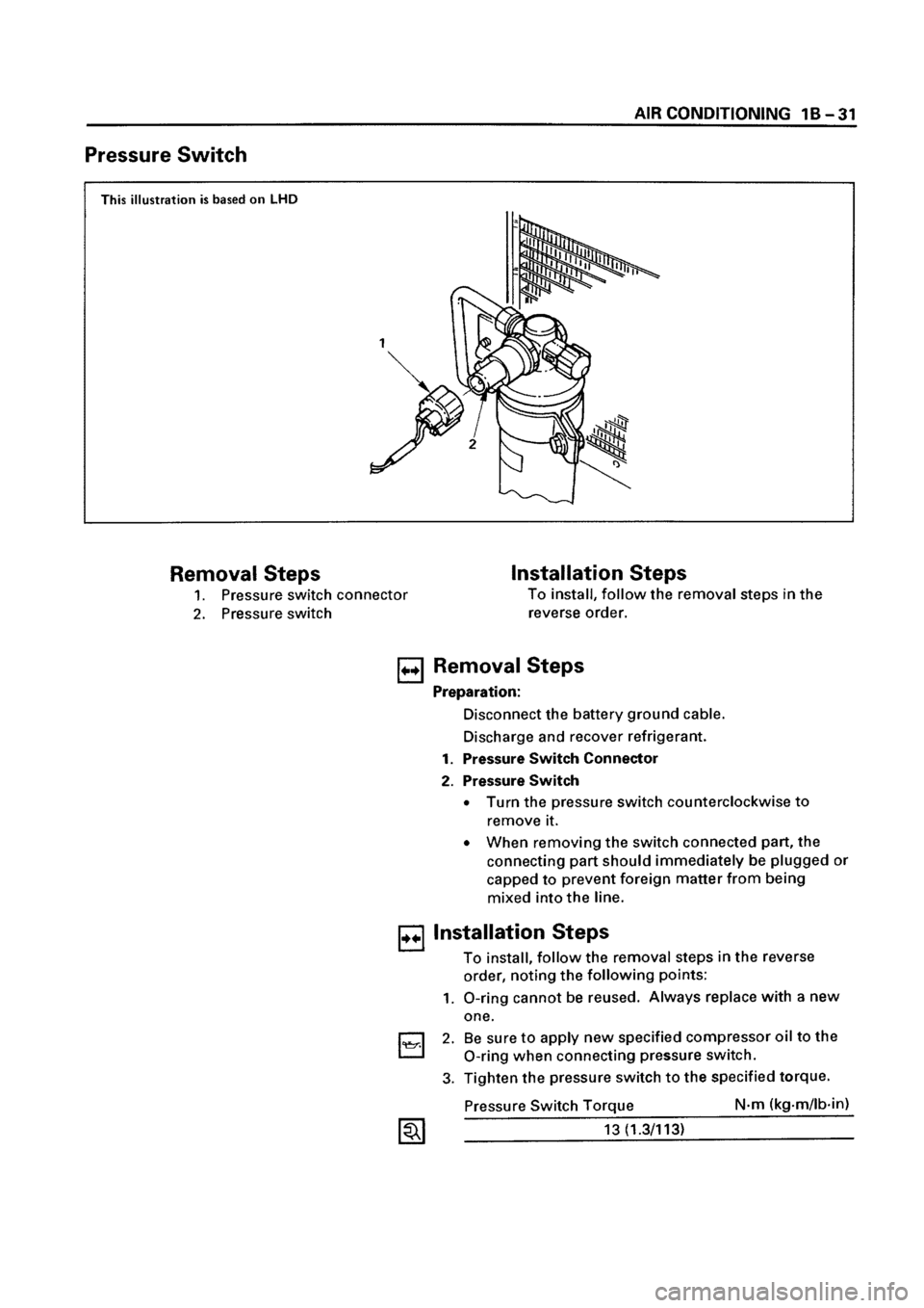 ISUZU ELF 1999  Workshop Manual 