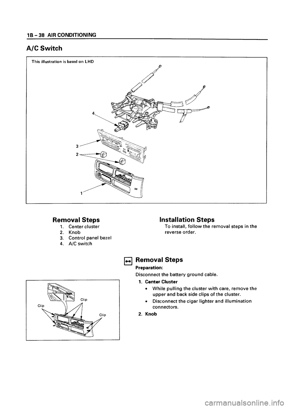 ISUZU ELF 1999  Workshop Manual 