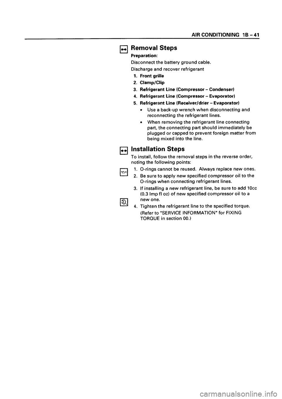 ISUZU ELF 1999  Workshop Manual 
