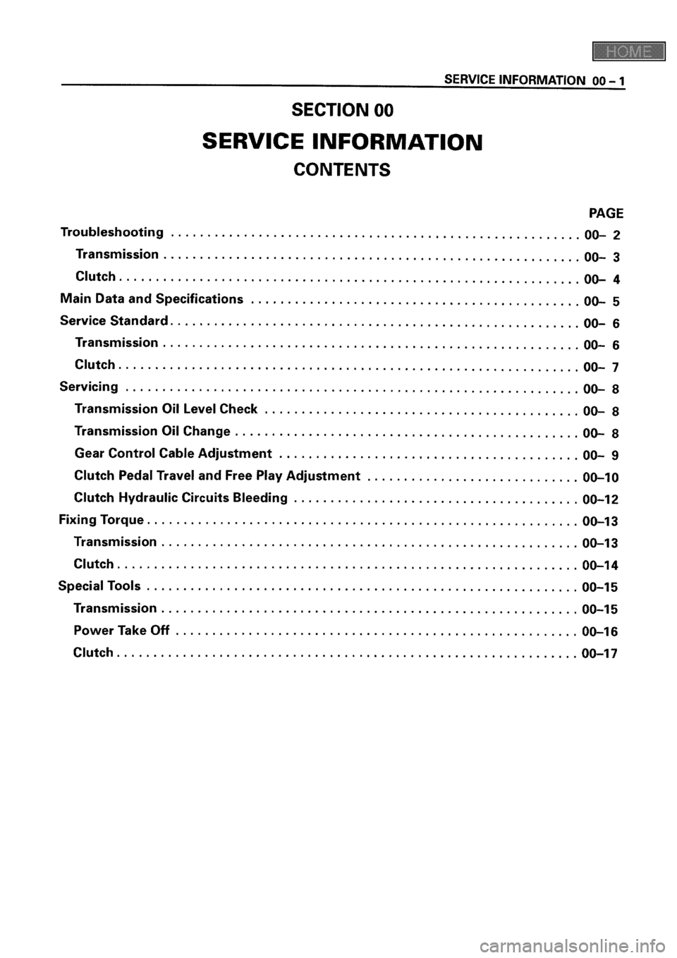 ISUZU ELF 1999  Workshop Manual 