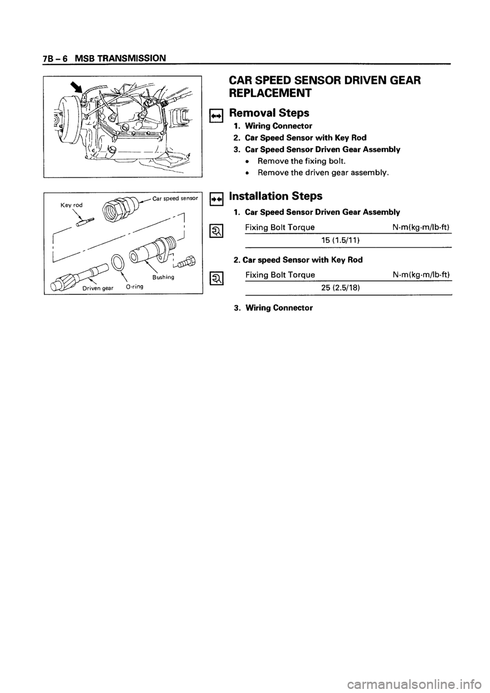 ISUZU ELF 1999  Workshop Manual 