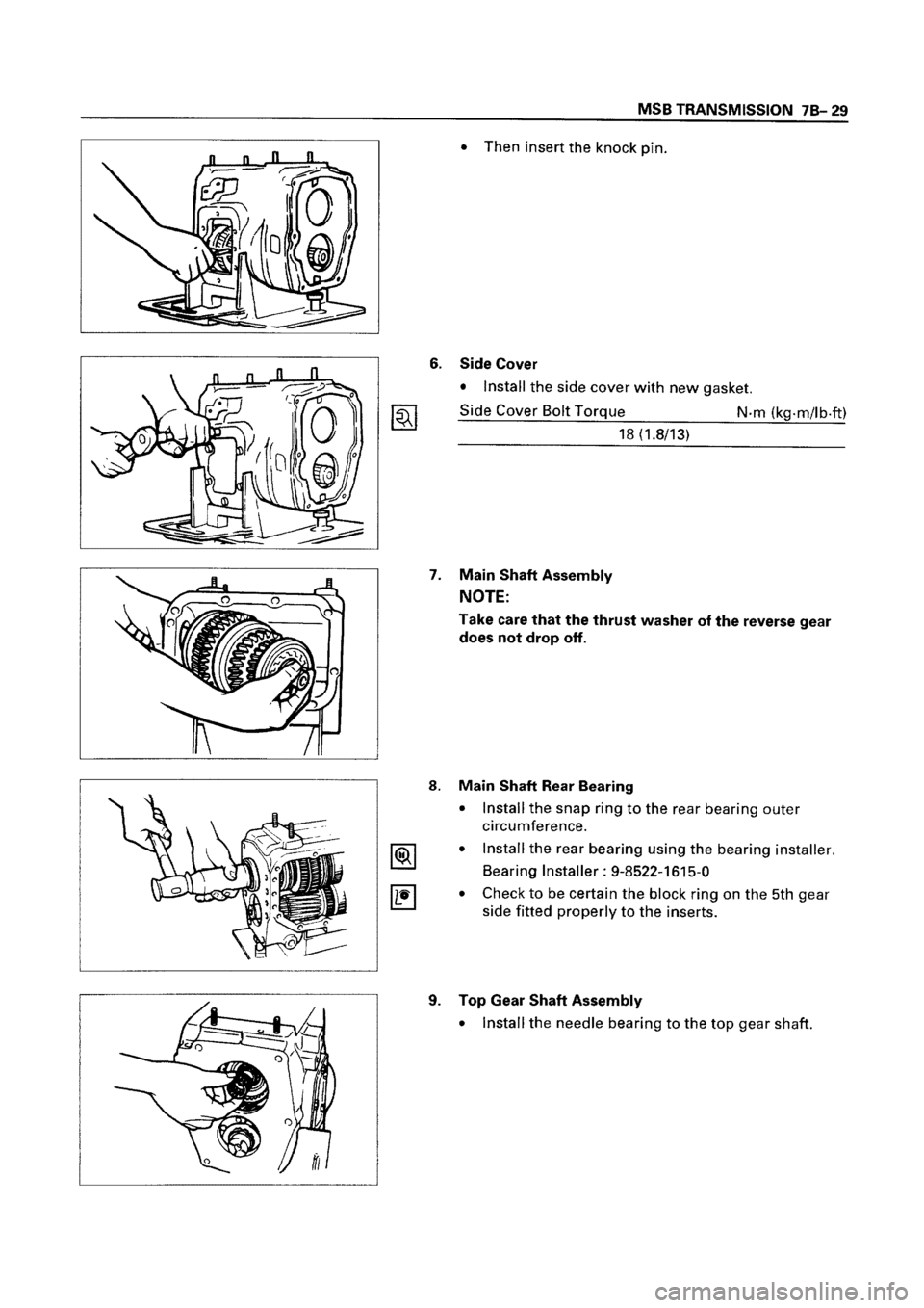 ISUZU ELF 1999  Workshop Manual 