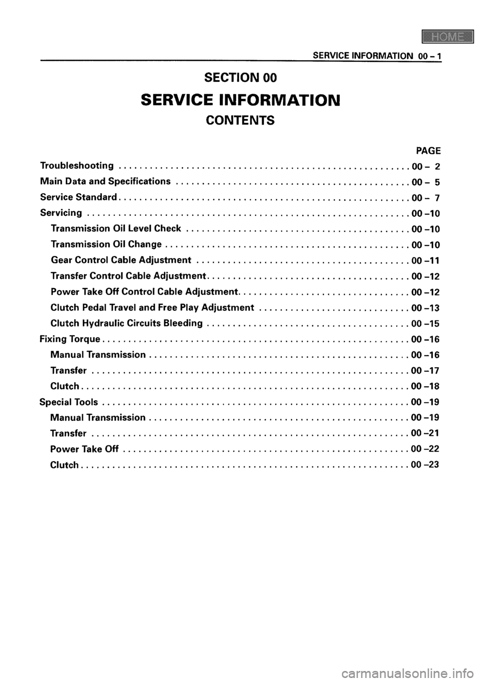 ISUZU ELF 1999  Workshop Manual 