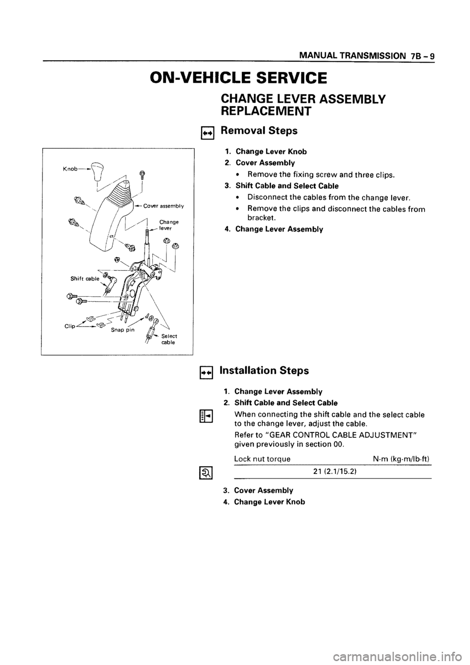 ISUZU ELF 1999  Workshop Manual 
