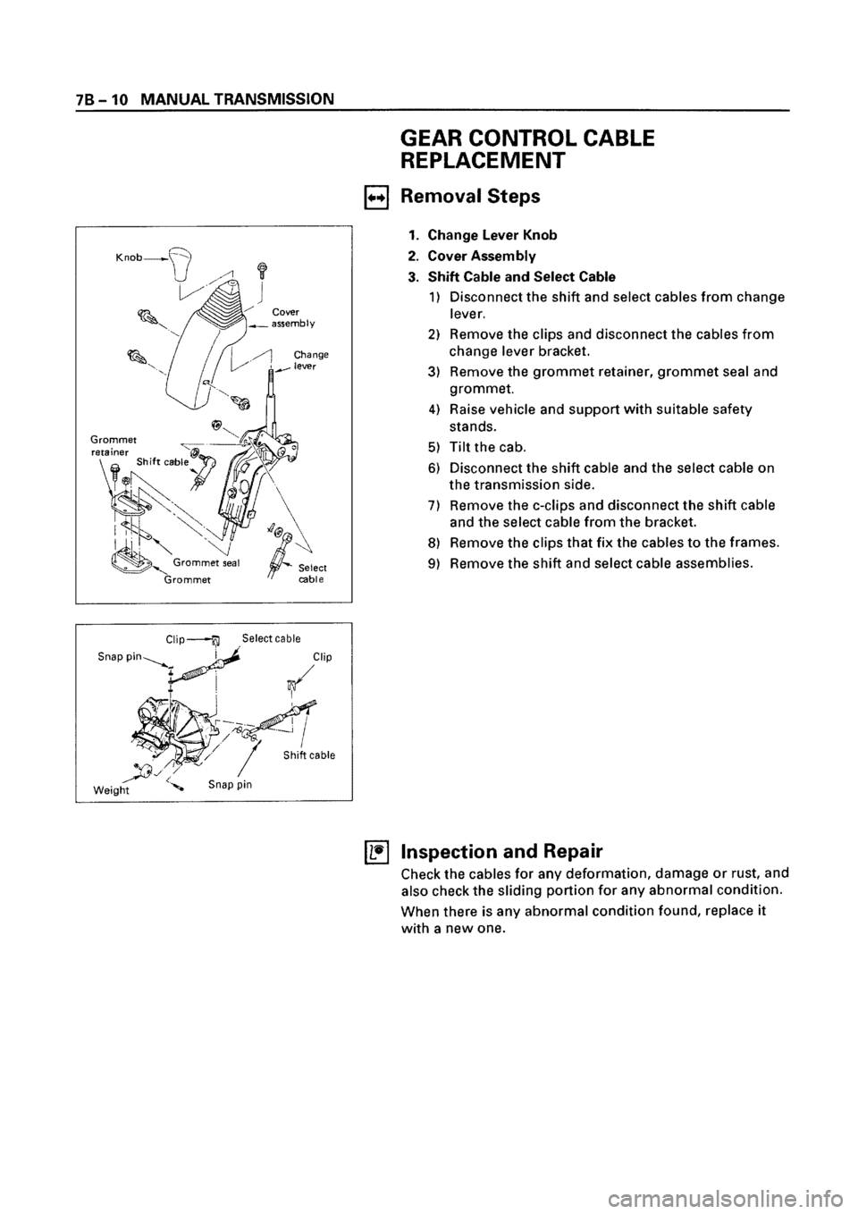 ISUZU ELF 1999  Workshop Manual 