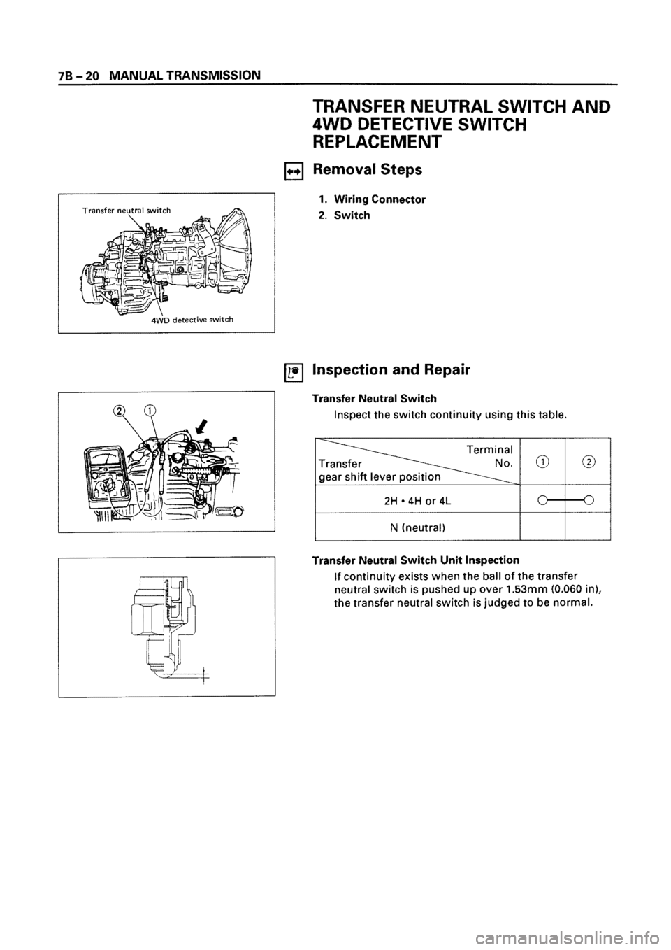 ISUZU ELF 1999  Workshop Manual 