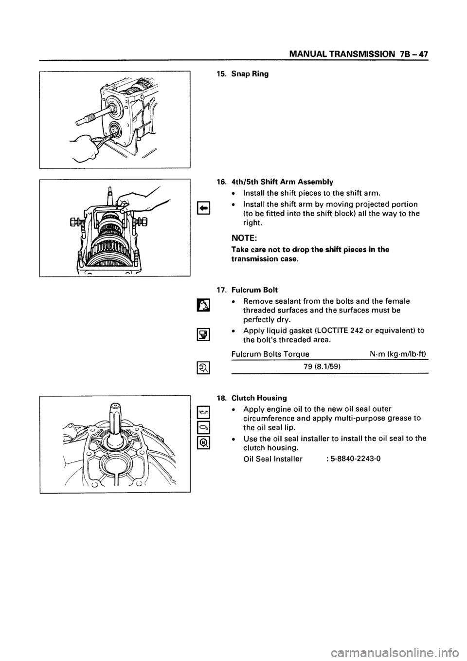ISUZU ELF 1999  Workshop Manual 