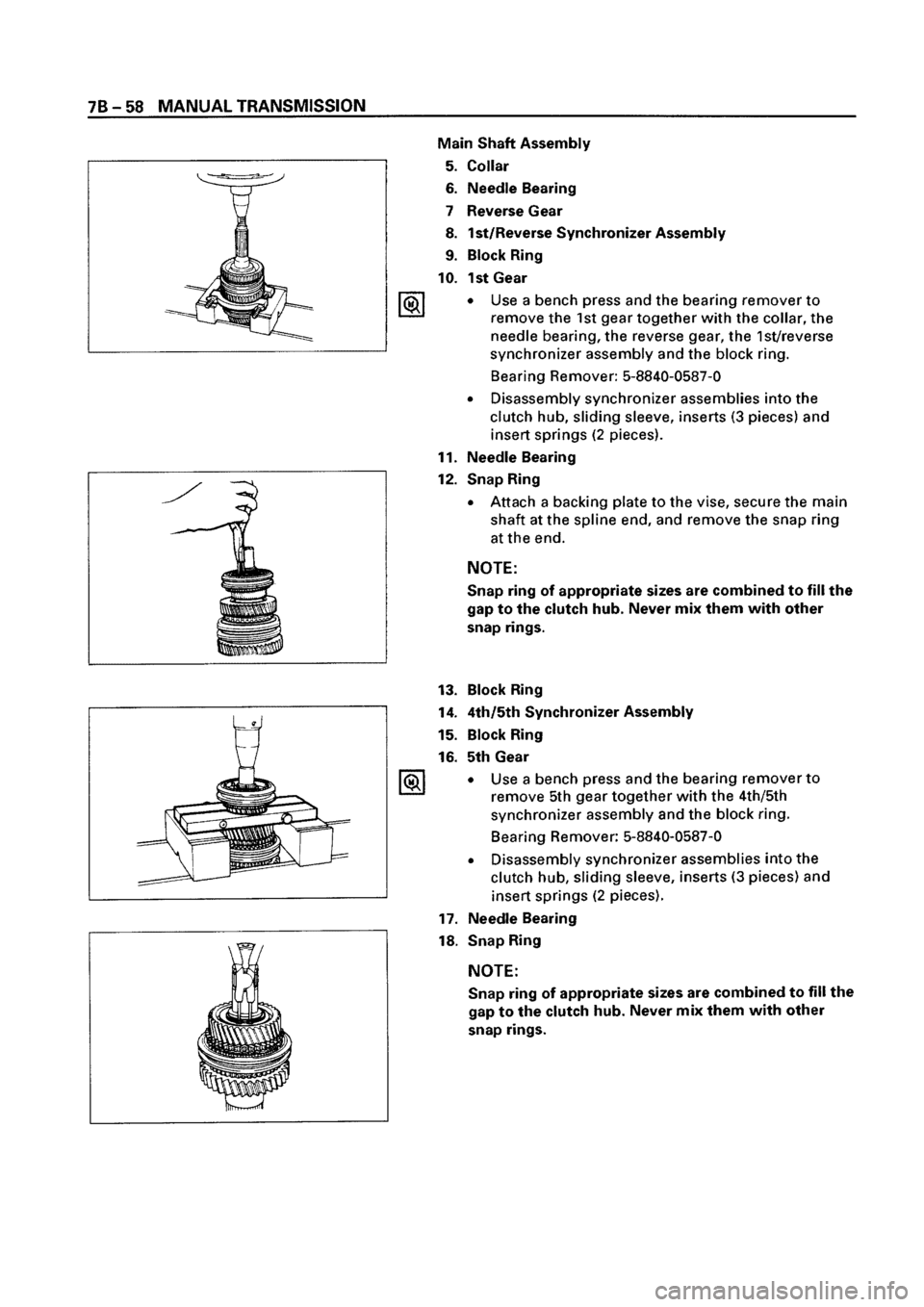 ISUZU ELF 1999  Workshop Manual 