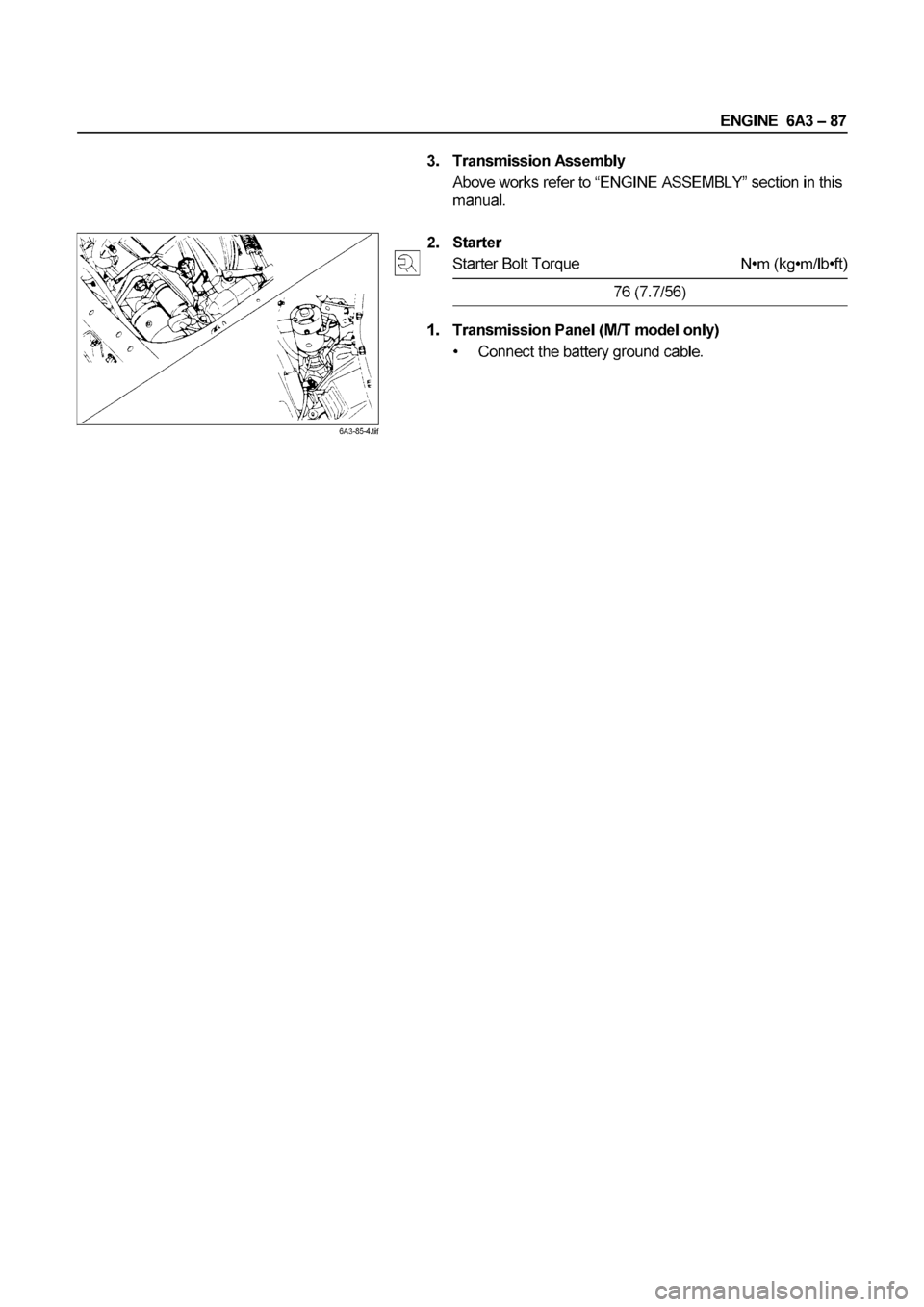 ISUZU ELF 1999  Workshop Manual 