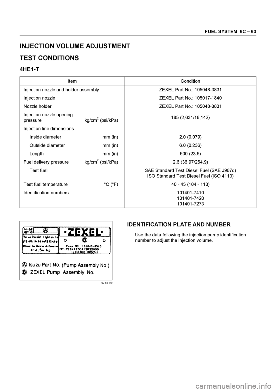 ISUZU ELF 1999  Workshop Manual 