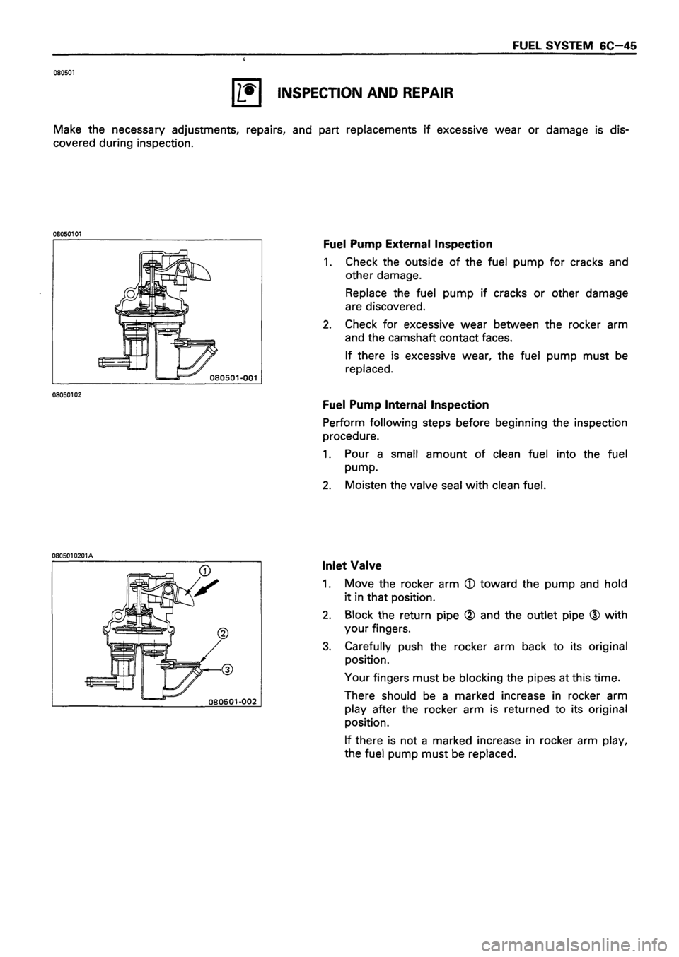 ISUZU DB SERIES 1993  Workshop Manual 