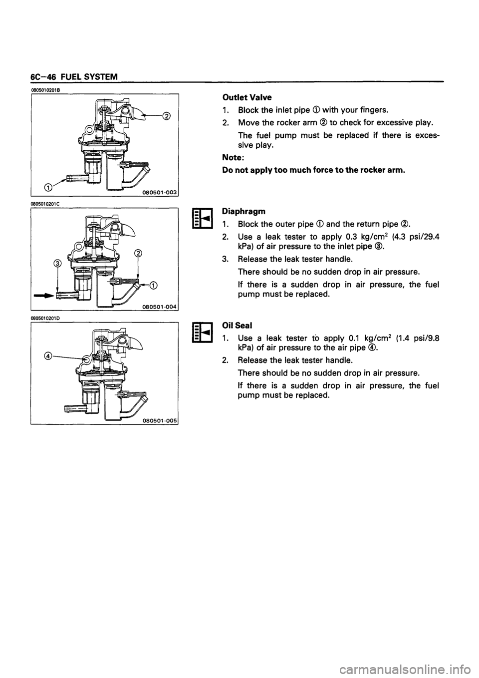 ISUZU DB SERIES 1993  Workshop Manual 