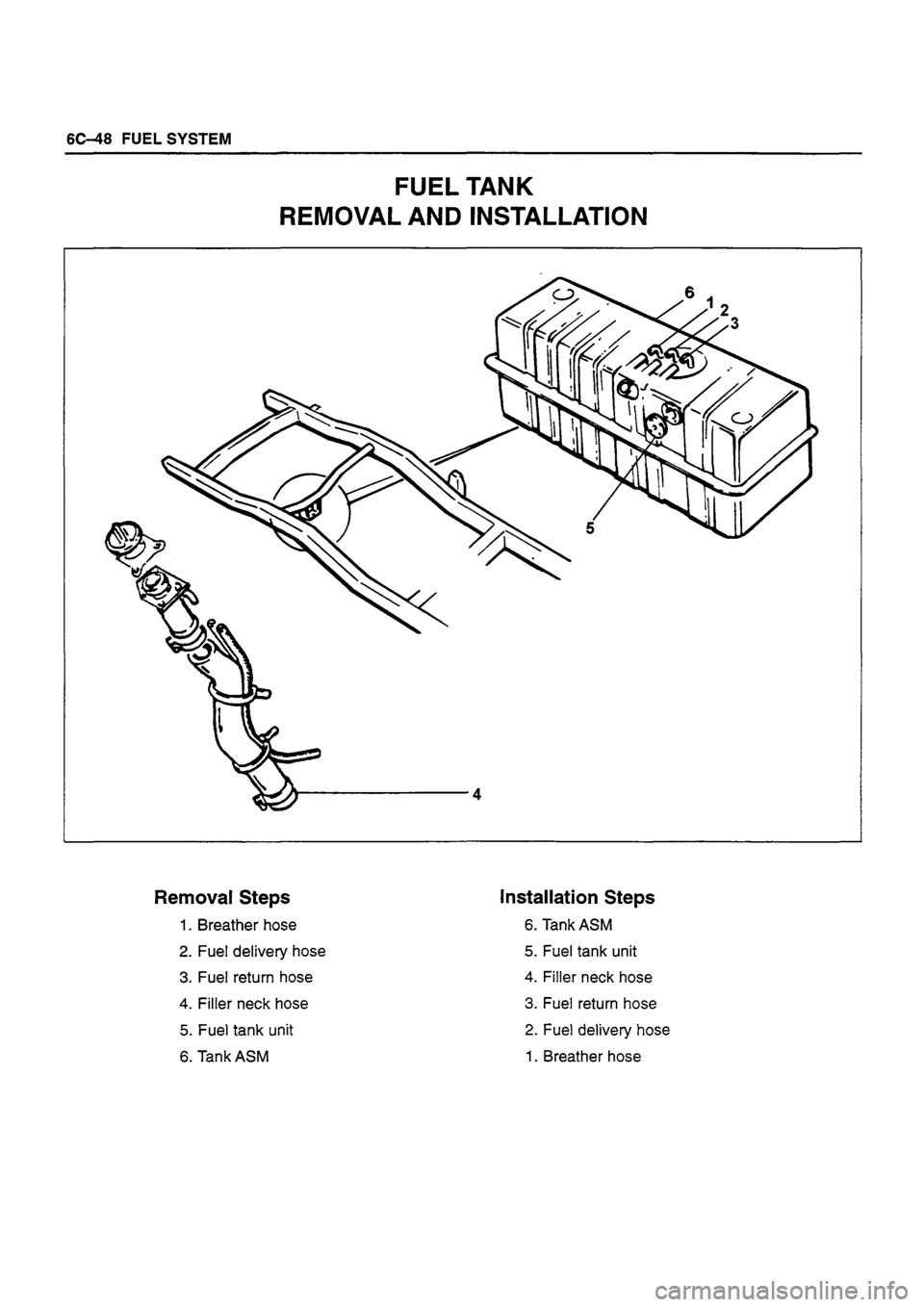 ISUZU DB SERIES 1993  Workshop Manual 