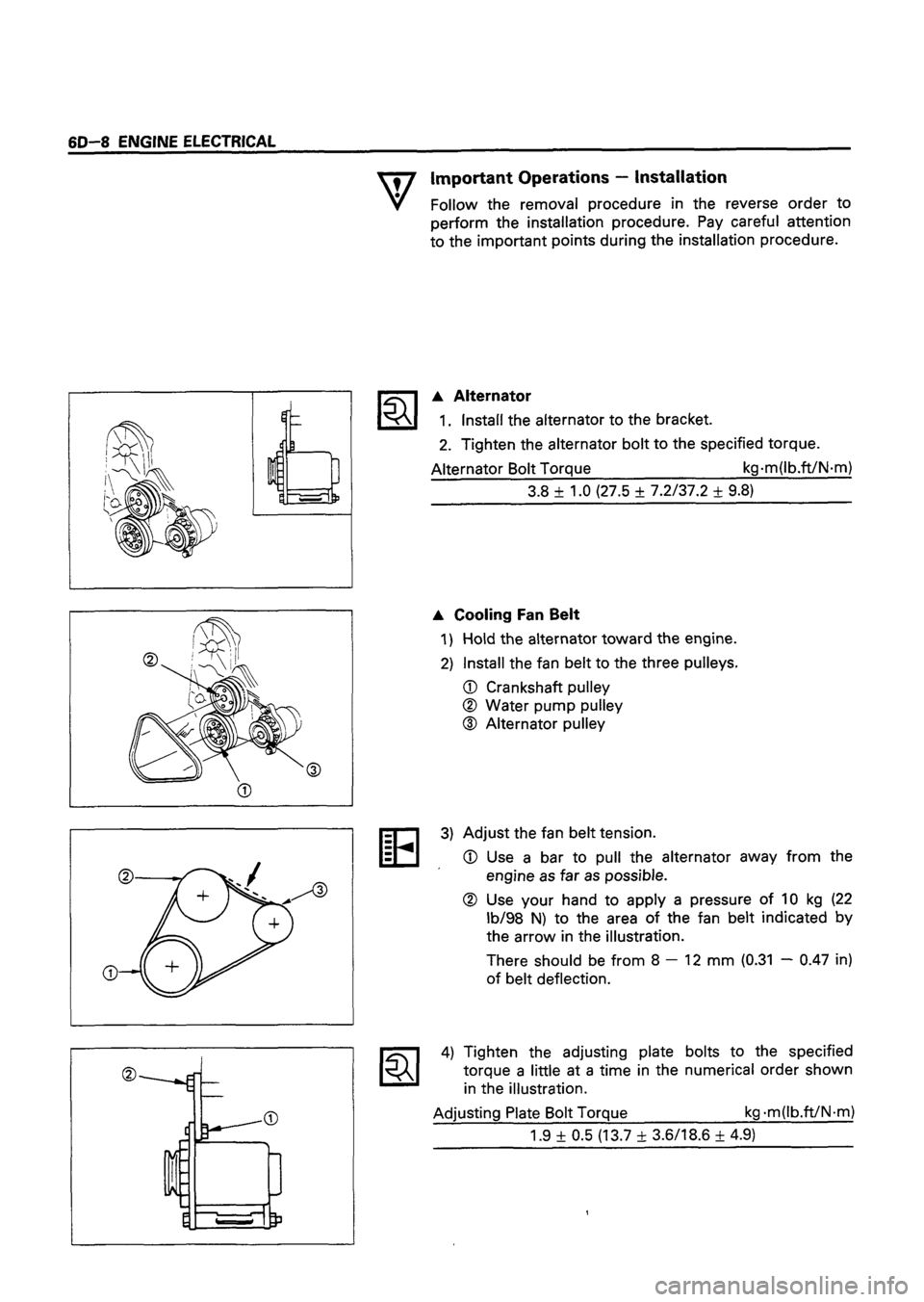 ISUZU DB SERIES 1993  Workshop Manual 