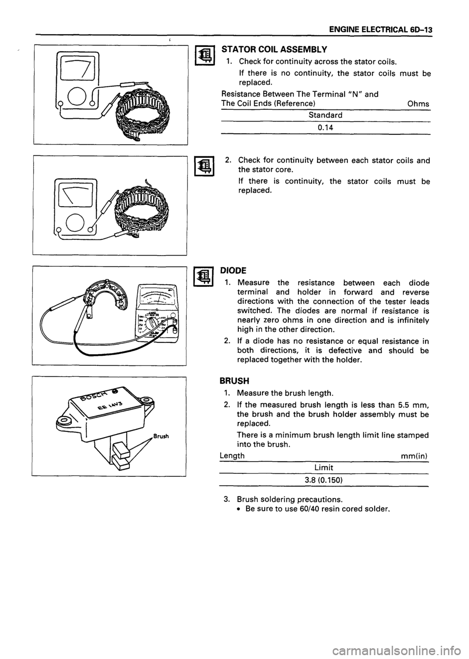 ISUZU DB SERIES 1993  Workshop Manual 