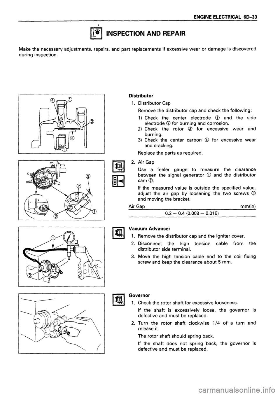 ISUZU DB SERIES 1993  Workshop Manual 