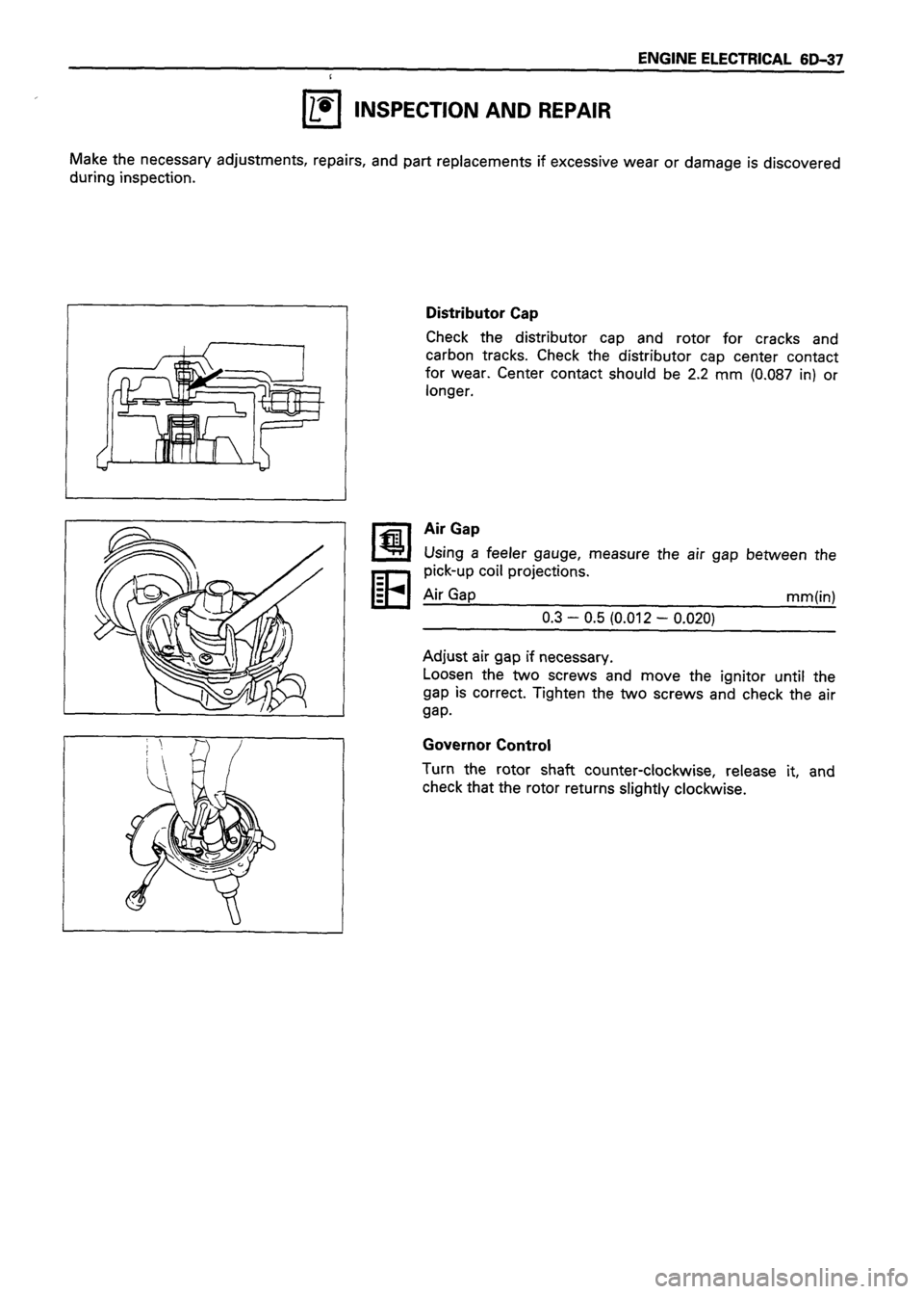 ISUZU DB SERIES 1993  Workshop Manual 