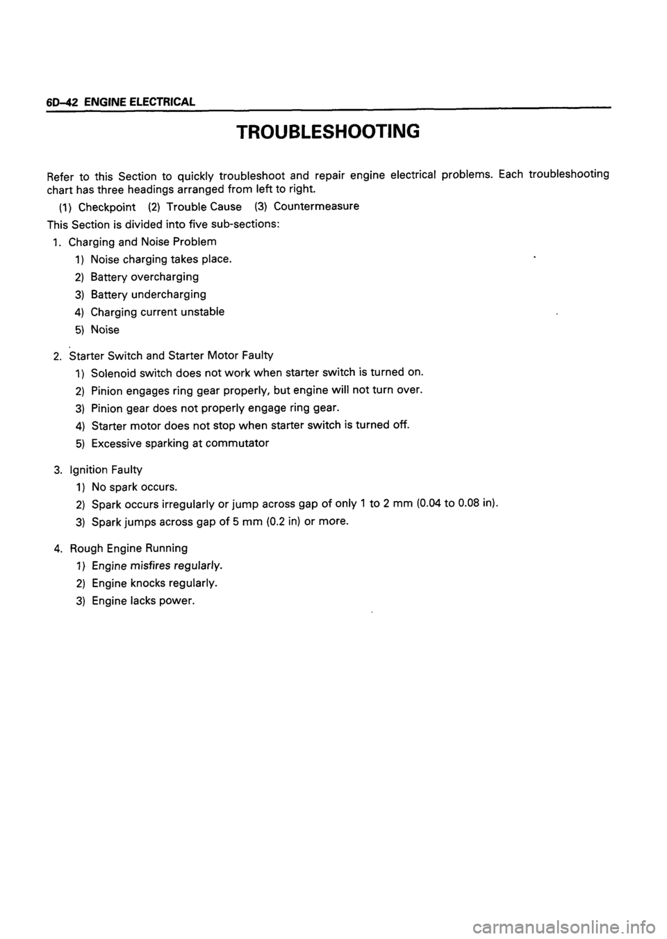 ISUZU DB SERIES 1993  Workshop Manual 