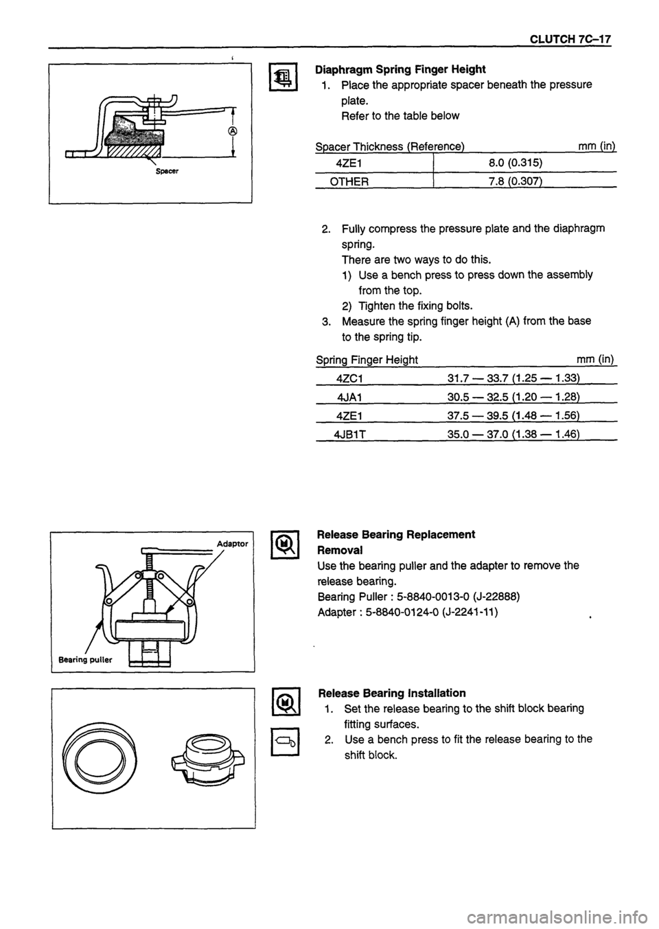 ISUZU DB SERIES 1993  Workshop Manual 