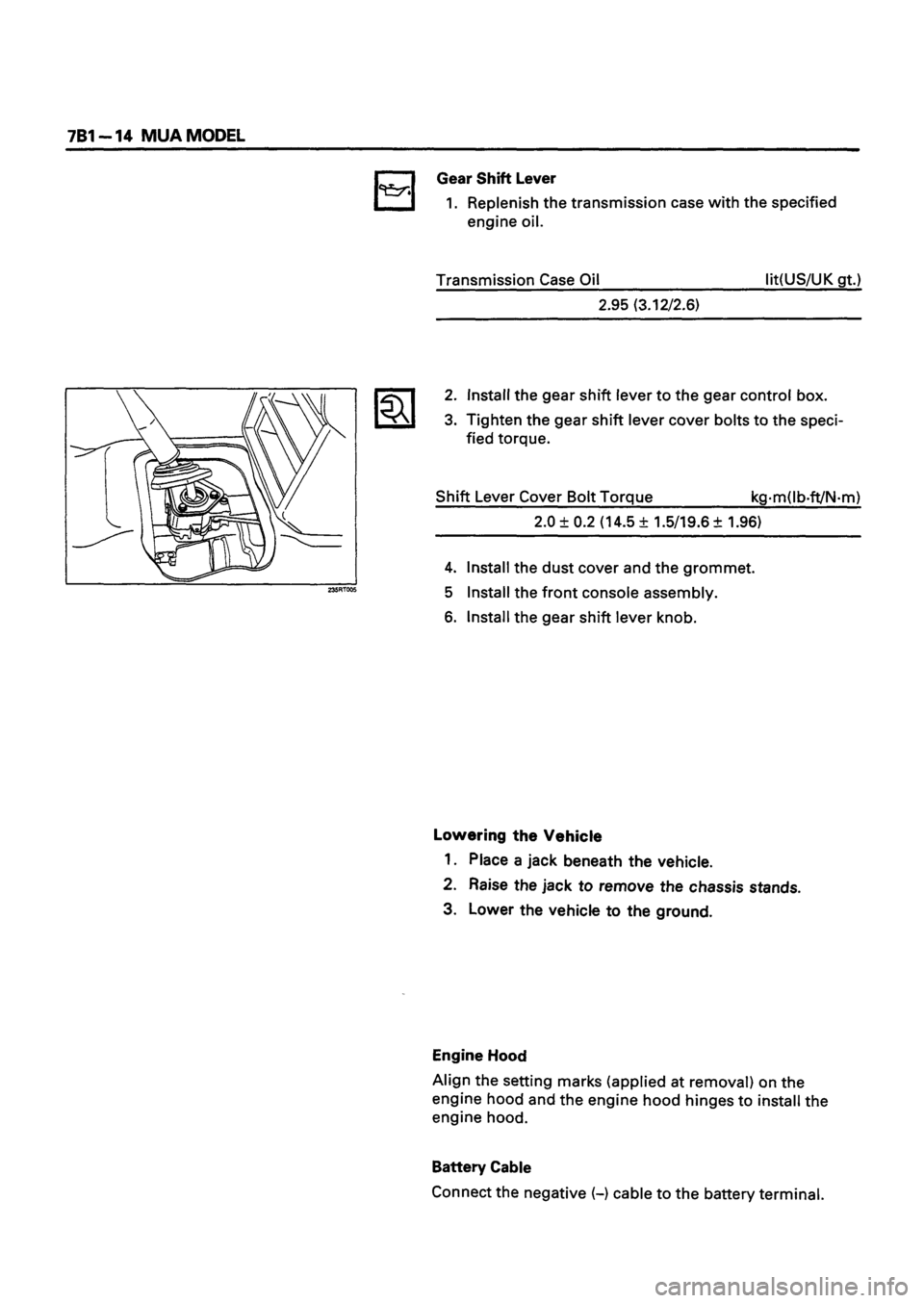 ISUZU DB SERIES 1993  Workshop Manual 