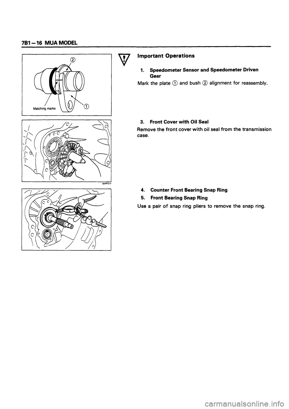 ISUZU DB SERIES 1993  Workshop Manual 