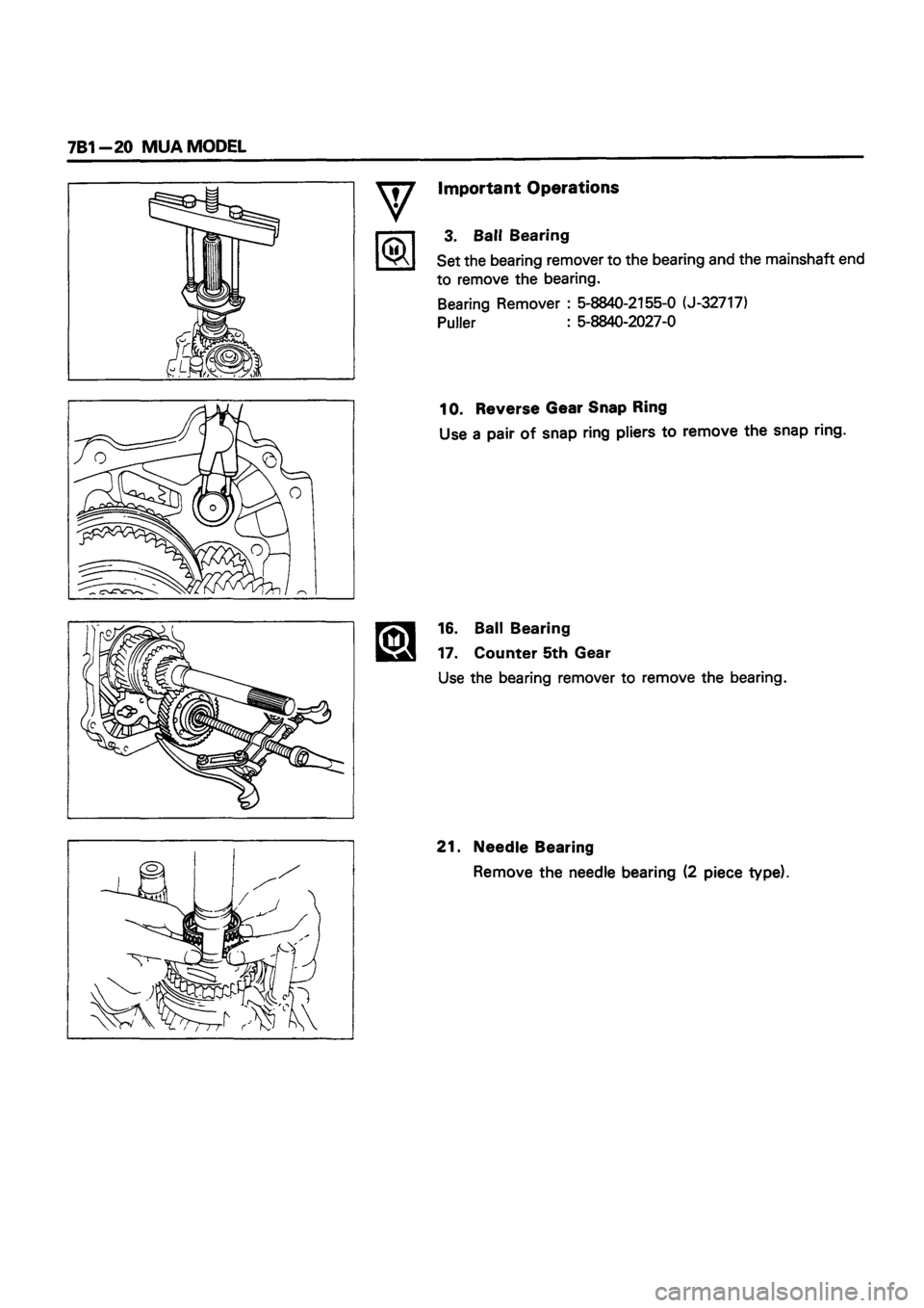 ISUZU DB SERIES 1993  Workshop Manual 