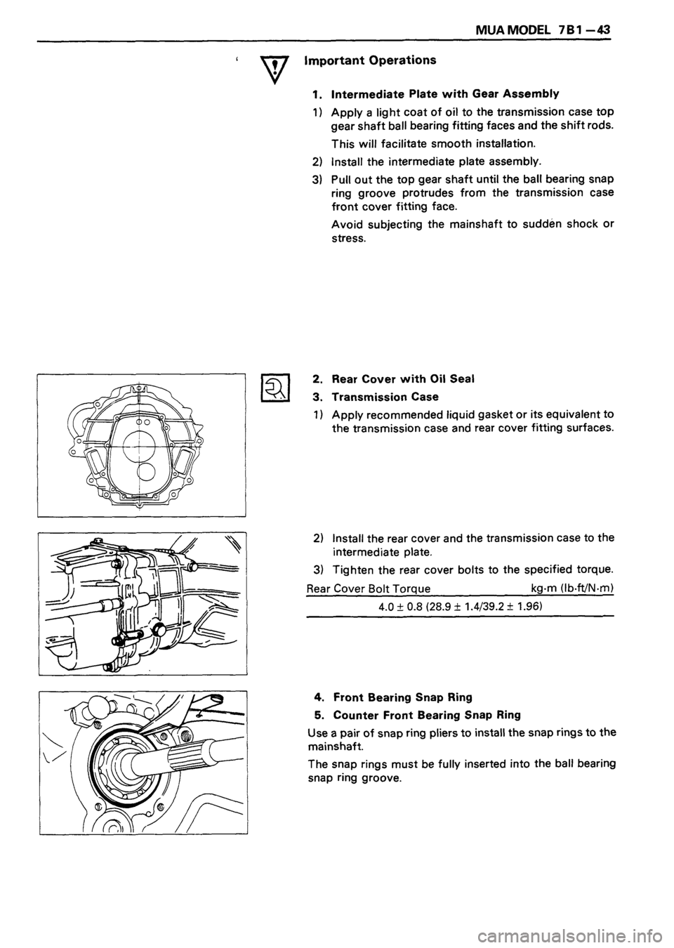 ISUZU DB SERIES 1993  Workshop Manual 