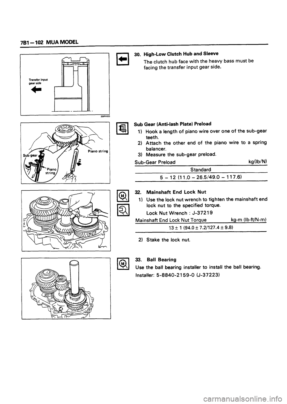 ISUZU DB SERIES 1993  Workshop Manual 